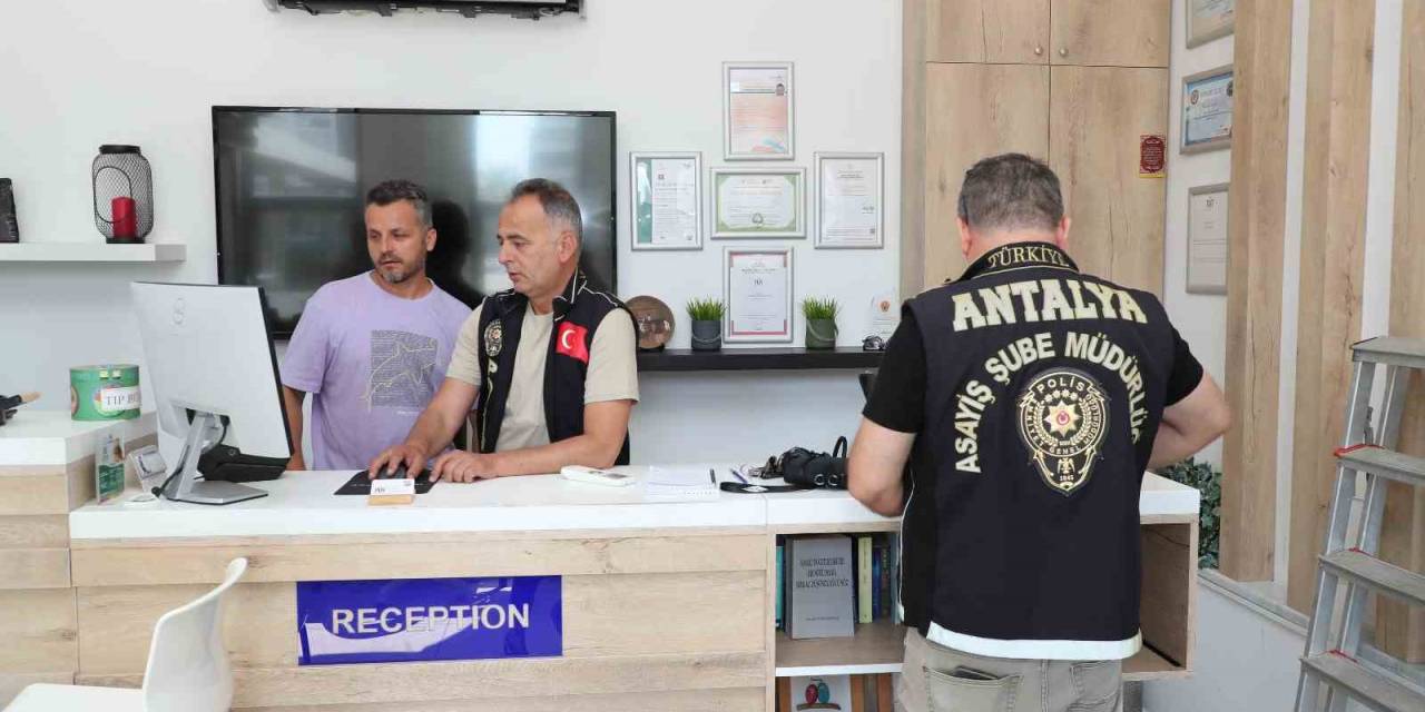 Antalya’da Günübirlik Kiralanan Yerler Denetlendi