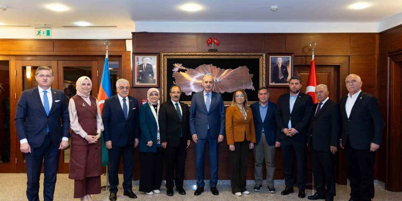 Tbmm Başkanı Kurtulmuş, Türkiye’nin Bakü Büyükelçiliğini Ziyaret Etti