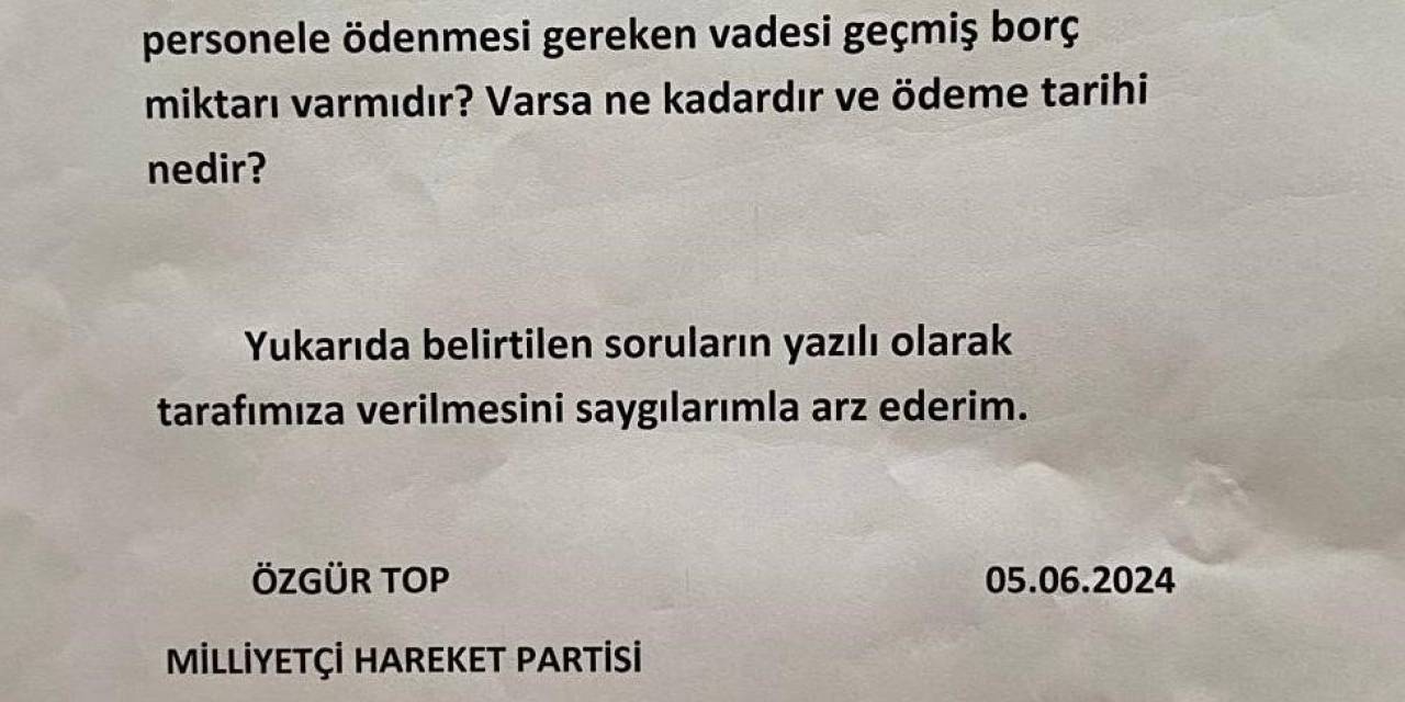 Mhp’den Nilüfer Belediyesi’ne 3 Soruluk Önerge