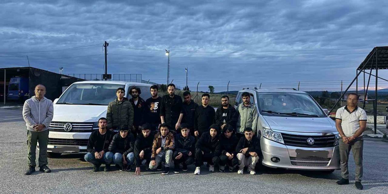 Tekirdağ’da 15 Kaçak Göçmen, Rehber Ve Organizatörlerle Yakalandı