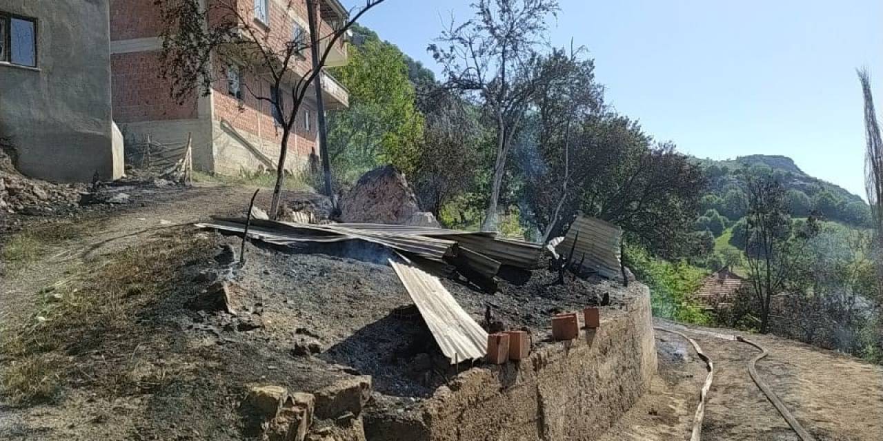 Sinop’ta 2 Ev, 2 Ambar Ve 1 Çatı Alevlere Teslim Oldu