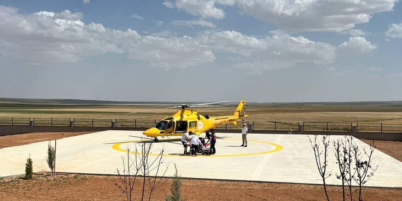 Kalp Krizi Geçiren Vatandaş Helikopter Ambulansla Sevk Edildi