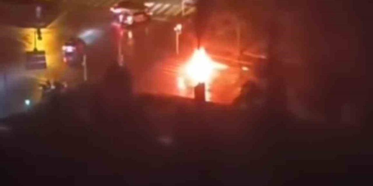 Ankara’da Seyir Halindeki Otomobile Yıldırım Düştü