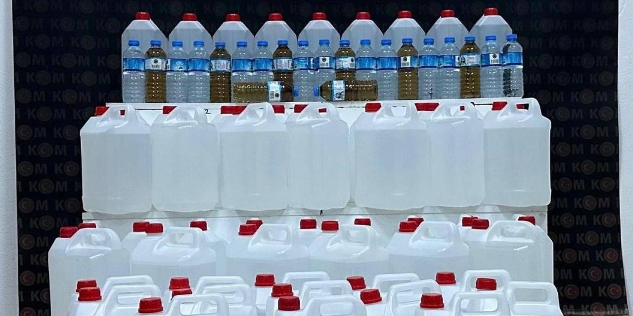 Kars’ta Kaçak Alkol Ele Geçirildi