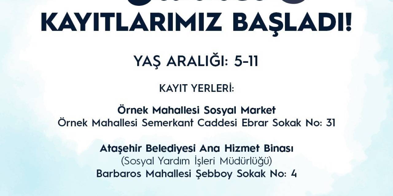 Ataşehir Belediyesi’nin Toplu Sünnet Organizasyonu İçin Kayıtlar Başladı