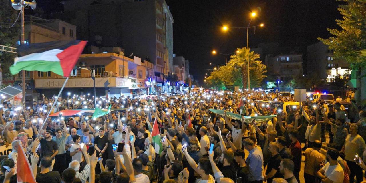 Kahta’da 5 Bin Kişi Gazze İçin Yürüdü