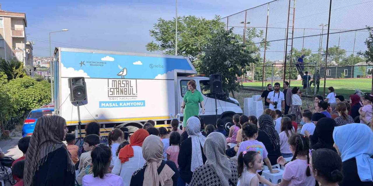Masalistanbul Festivali’nde Çocuklar, “Masal Kamyonu” İle Doyasıya Eğlendi