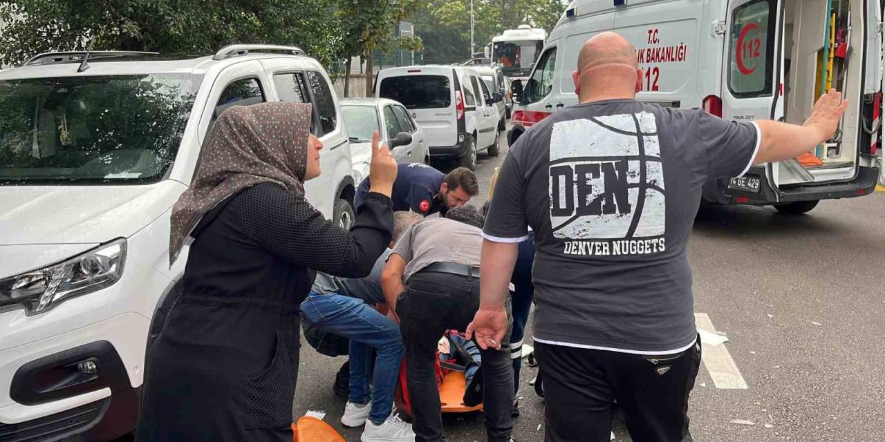 Otomobille Motosiklet Çarpıştı: “Bile Bile Vurdun”