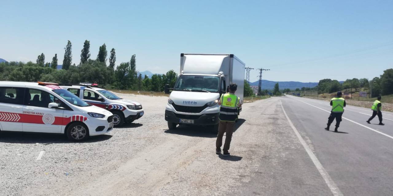 Beyşehir-antalya Kara Yolunda Trafik Denetimleri