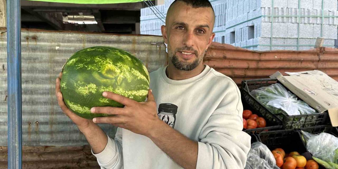 Yüksekova’da Karpuzun Üzerindeki ‘Allah’ Yazısı Dikkat Çekti