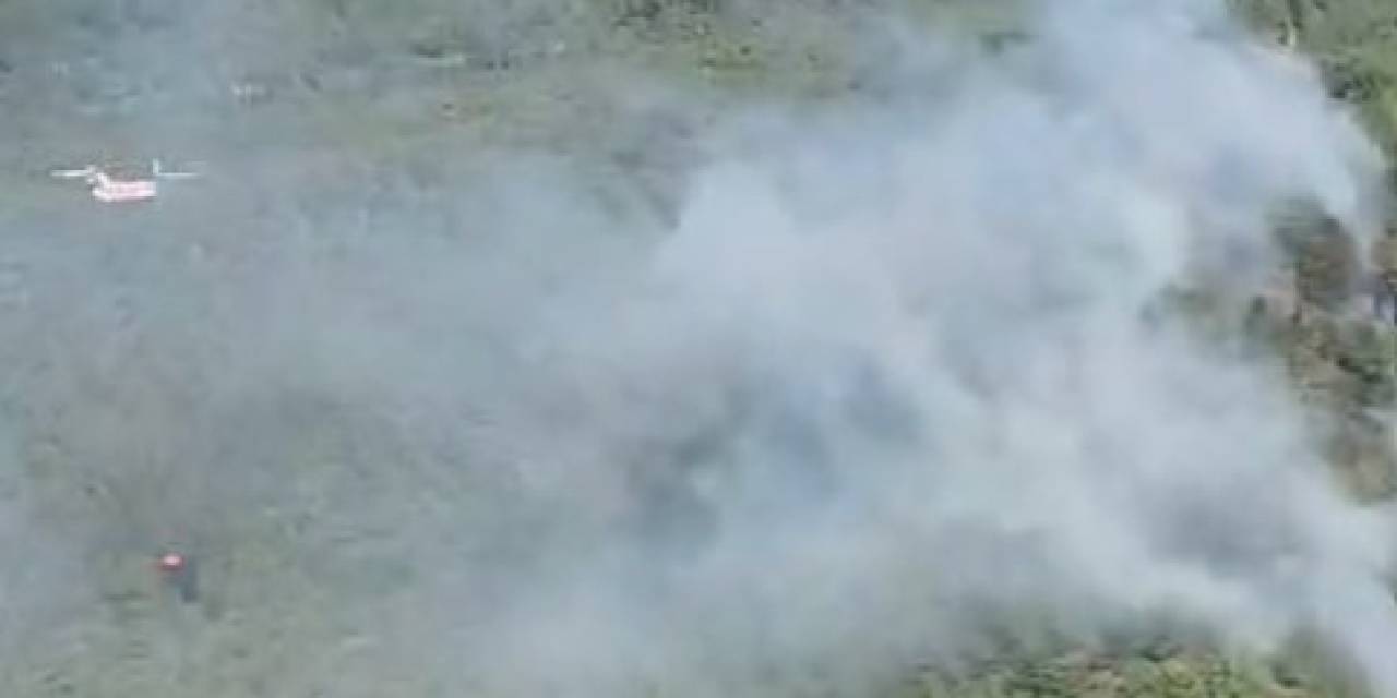 Köprülü Kanyon Milli Parkı’nda Yangına Müdahale Ediliyor