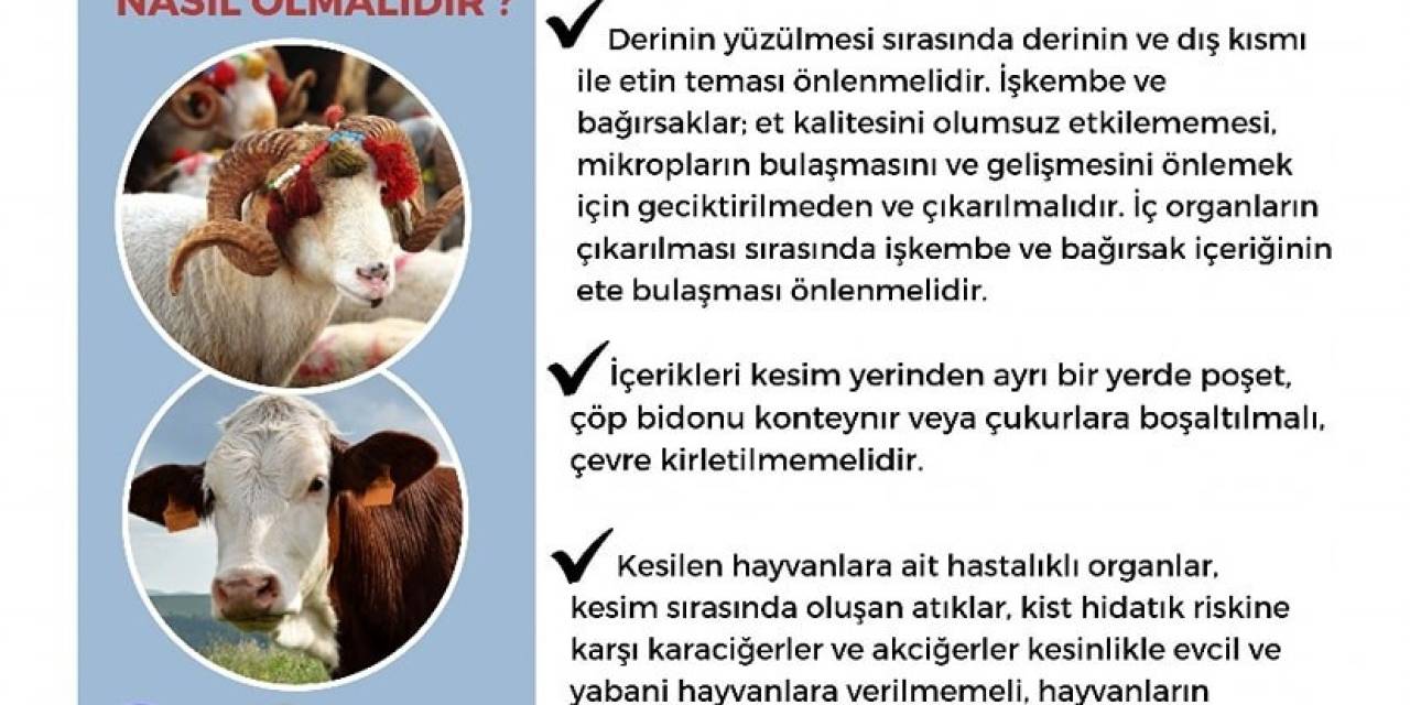 Aydın’da Kurban Keseceklere Uyarılarda Bulunuldu