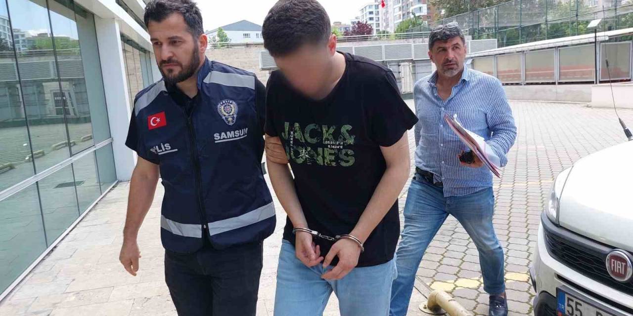 Samsun’da Marketten Alkol Çalan Genç Yakalandı