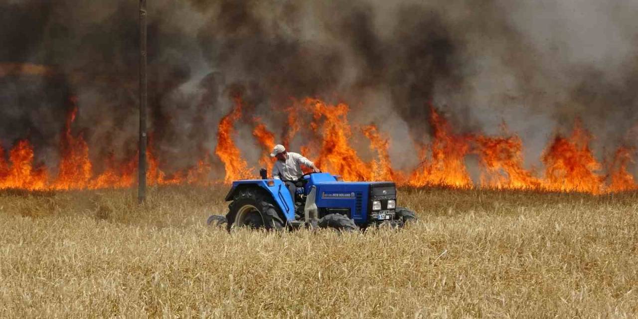 İl Tarım Ve Orman Müdürlüğü’nden Biçerdöverlere Yangın Tüpü Bulundurun Uyarısı