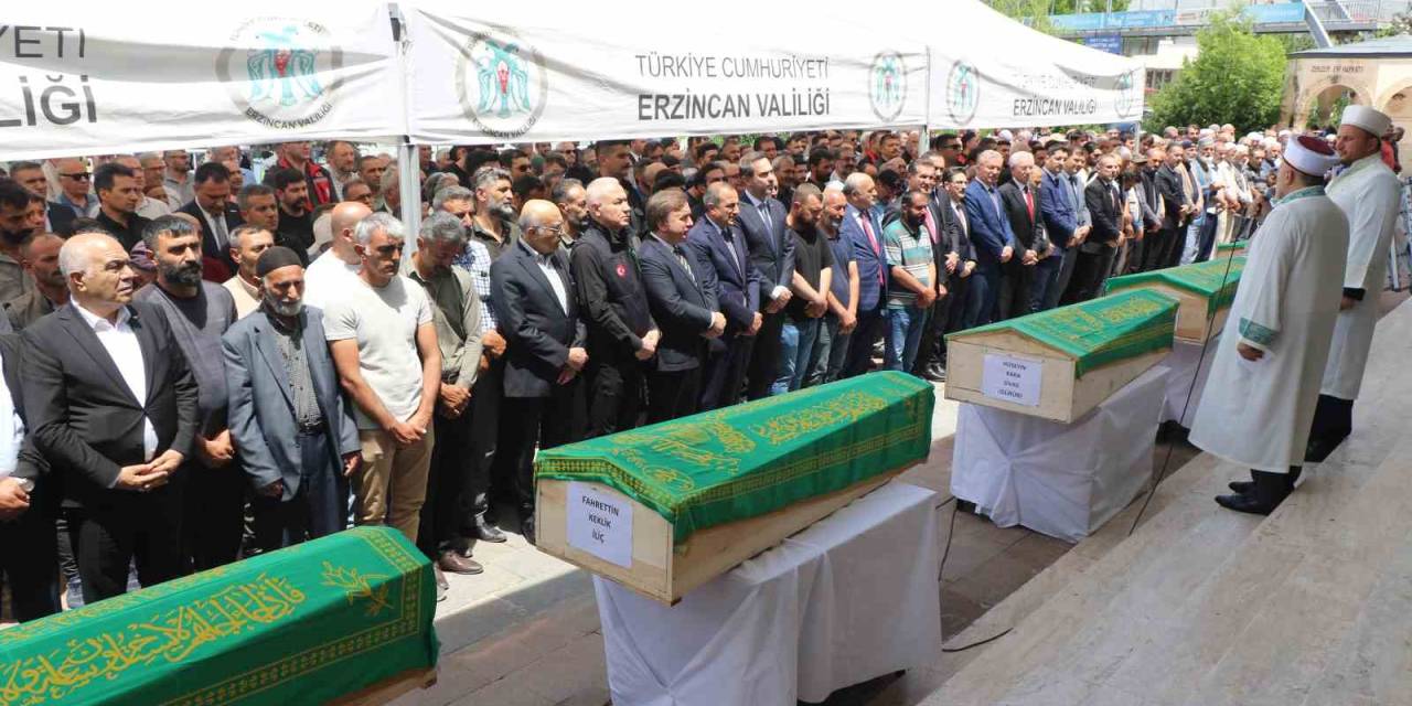 İliç’teki Madende Toprak Altından Çıkarılan 5 İşçi Son Yolculuklarına Uğurlandı