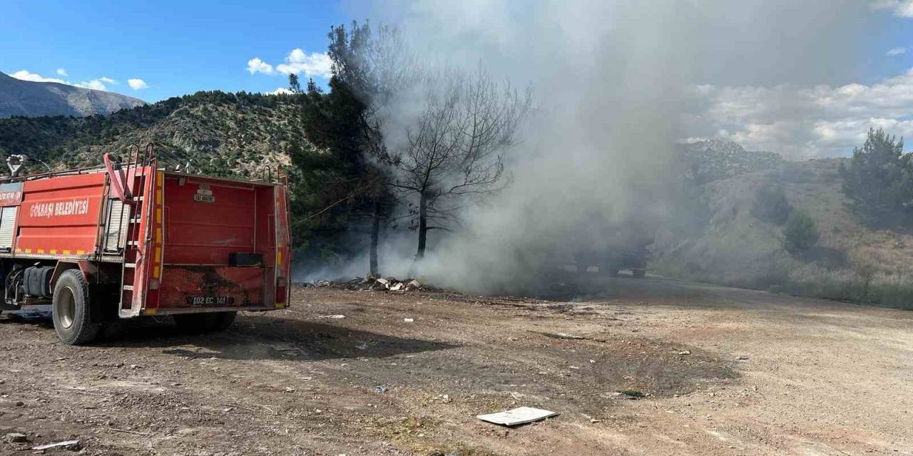 Çöp Dökülen Alanda Yangın Çıktı