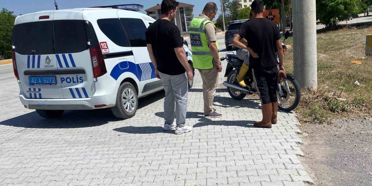 Konya’da Motosiklet Kazası: 2 Yaralı