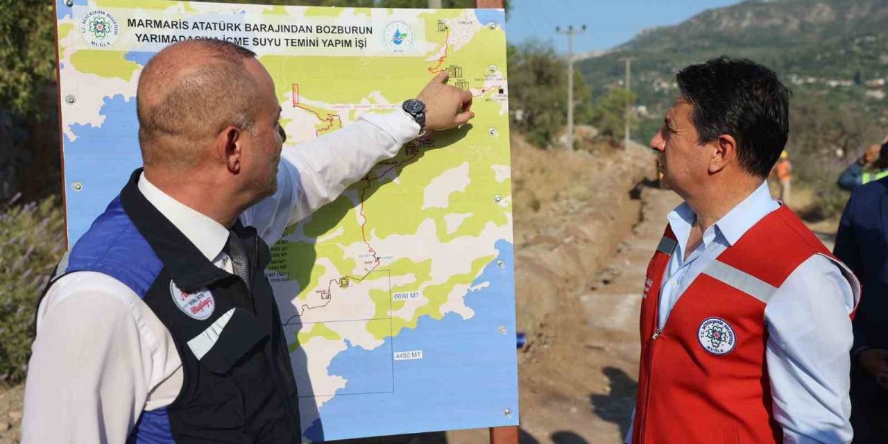 Başkan Aras: “Bozburun Projesinde İlk Suyu Turunç’a Verdik”