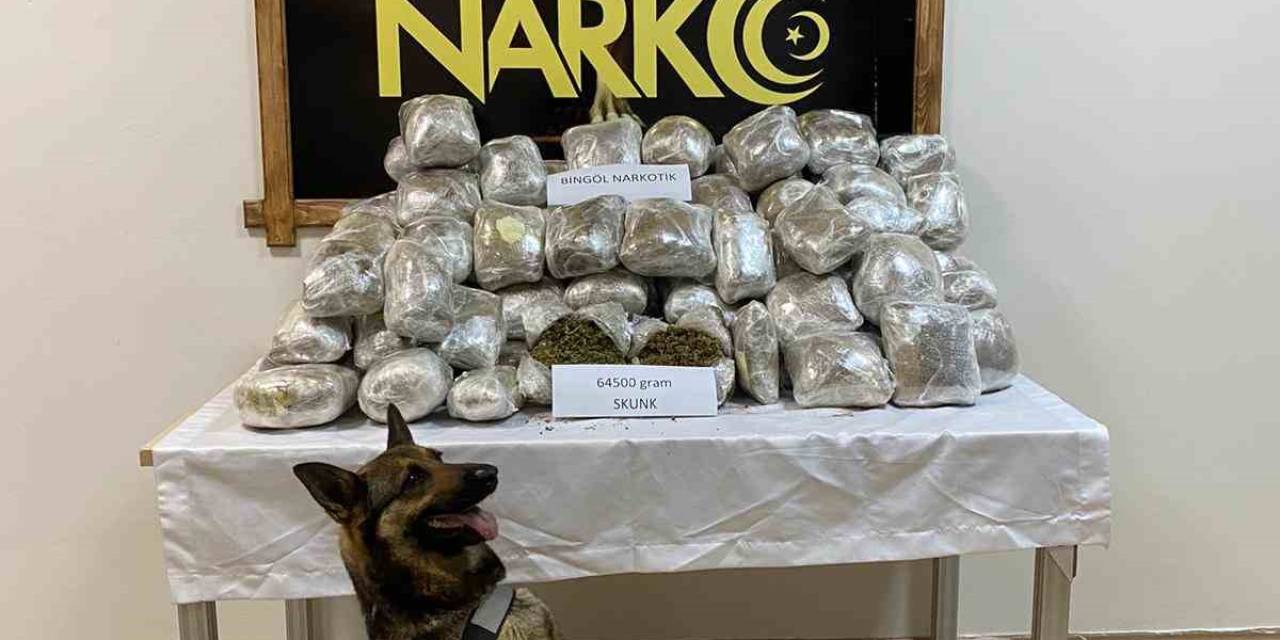 Bingöl’de 64 Kilo Uyuşturucu Ele Geçirildi: 1 Tutuklama