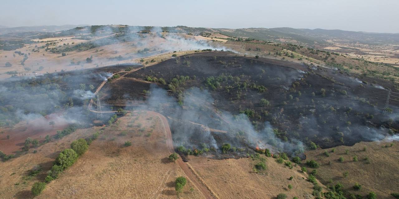 Kula’da Makilik Alanda Çıkan Yangın 50 Dönümde Etkili Oldu