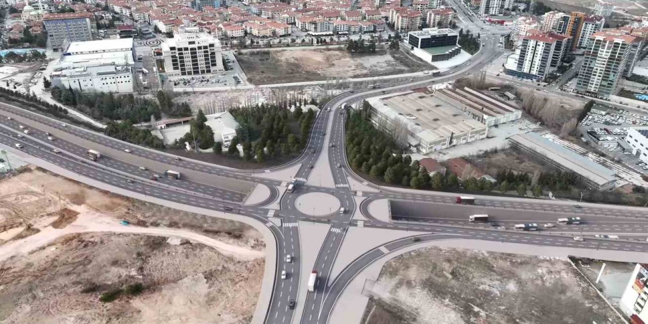 Pursaklar "Alternatif Giriş Katlı Kavşak" Projesinde Çalışmalar Sürüyor