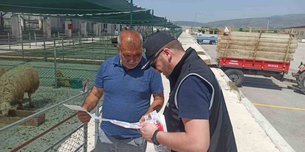 Polis Ekiplerinden Hayvan Pazarında Uygulamalı Sahte Para Uyarısı