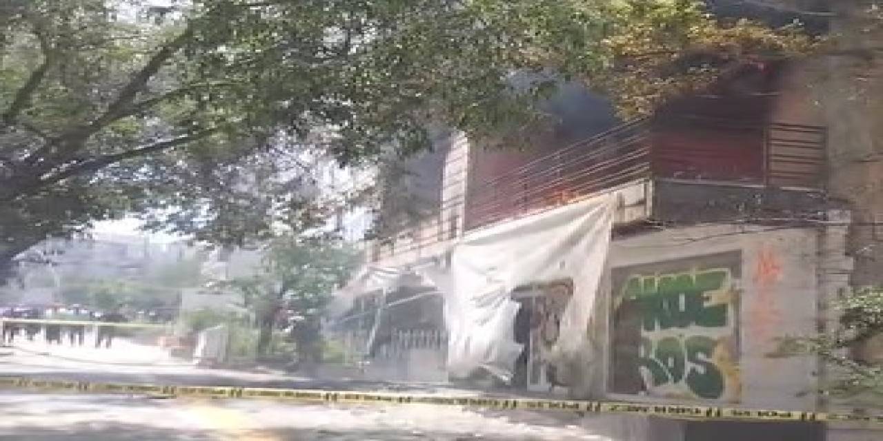 Metruk Binada Çıkan Yangın Paniğe Neden Oldu