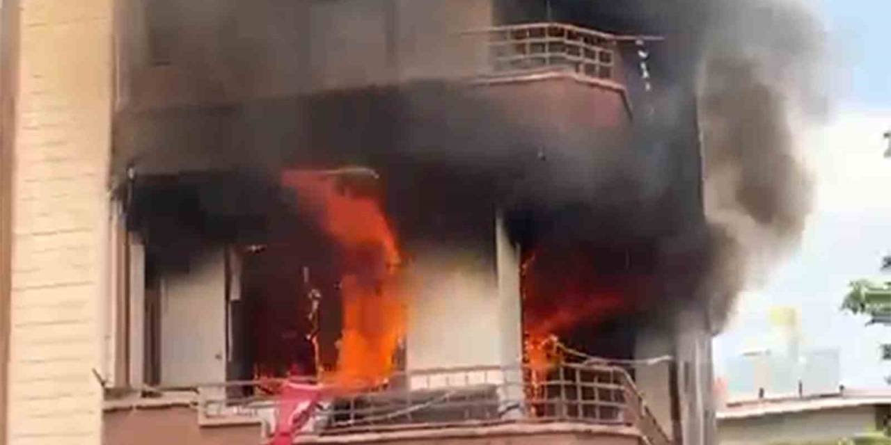 Apartman Dairesi Alevlere Teslim Oldu