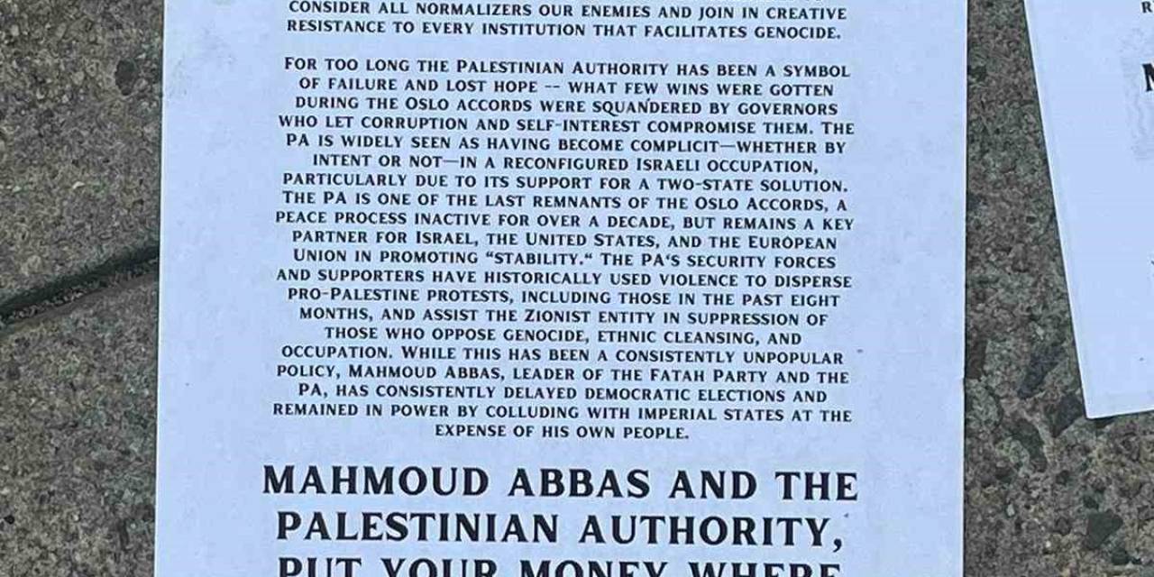 Filistin Hükümeti Karşıtı Filistinli Gruptan Bm Filistin Daimi Temsilciliği Binasın Önünde Protesto