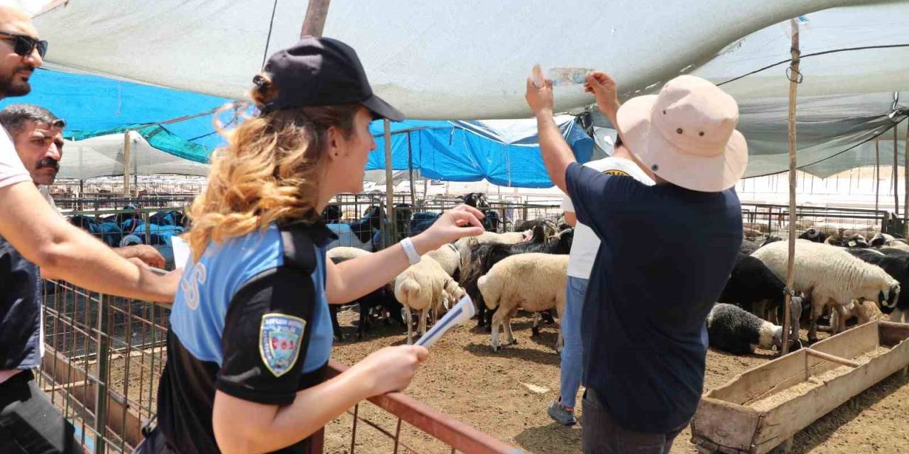 Mersin Polisi Kurbanlık Satış Alanlarında Vatandaşları Uyardı