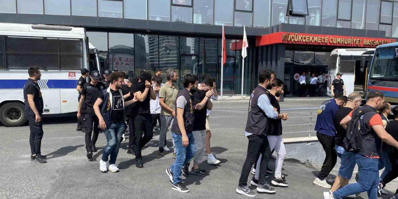 "Sibergöz 44" Operasyonunda Gözaltına Alınan Zanlılar Adliyeye Sevk Edildi
