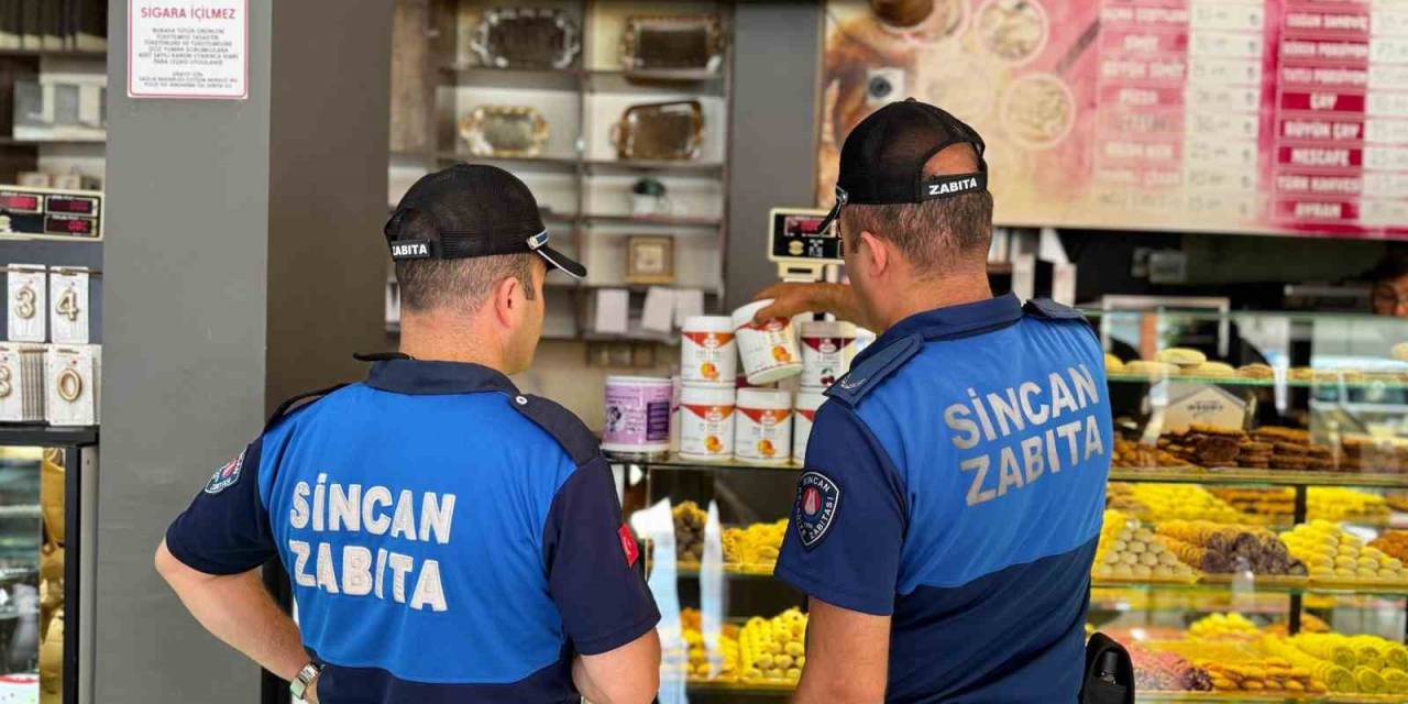 Sincan Belediyesi Zabıta Ekipleri Bayram Öncesi Denetimde
