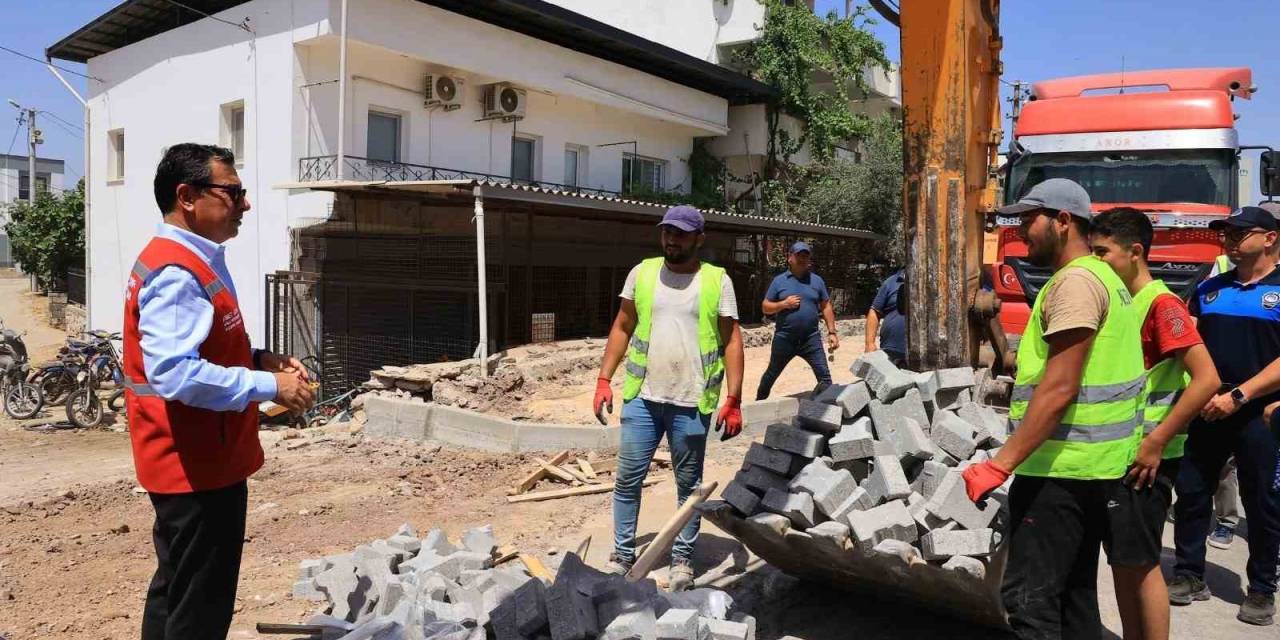 Başkan Aras Yalıkavak Ve Mumcular Yol Çalışmalarını İnceledi