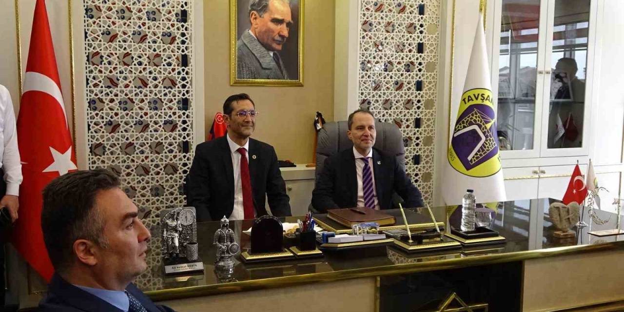 Fatih Erbakan, Tavşanlı Ve Tepecik Belediye Başkanlarını Tebrik Etti