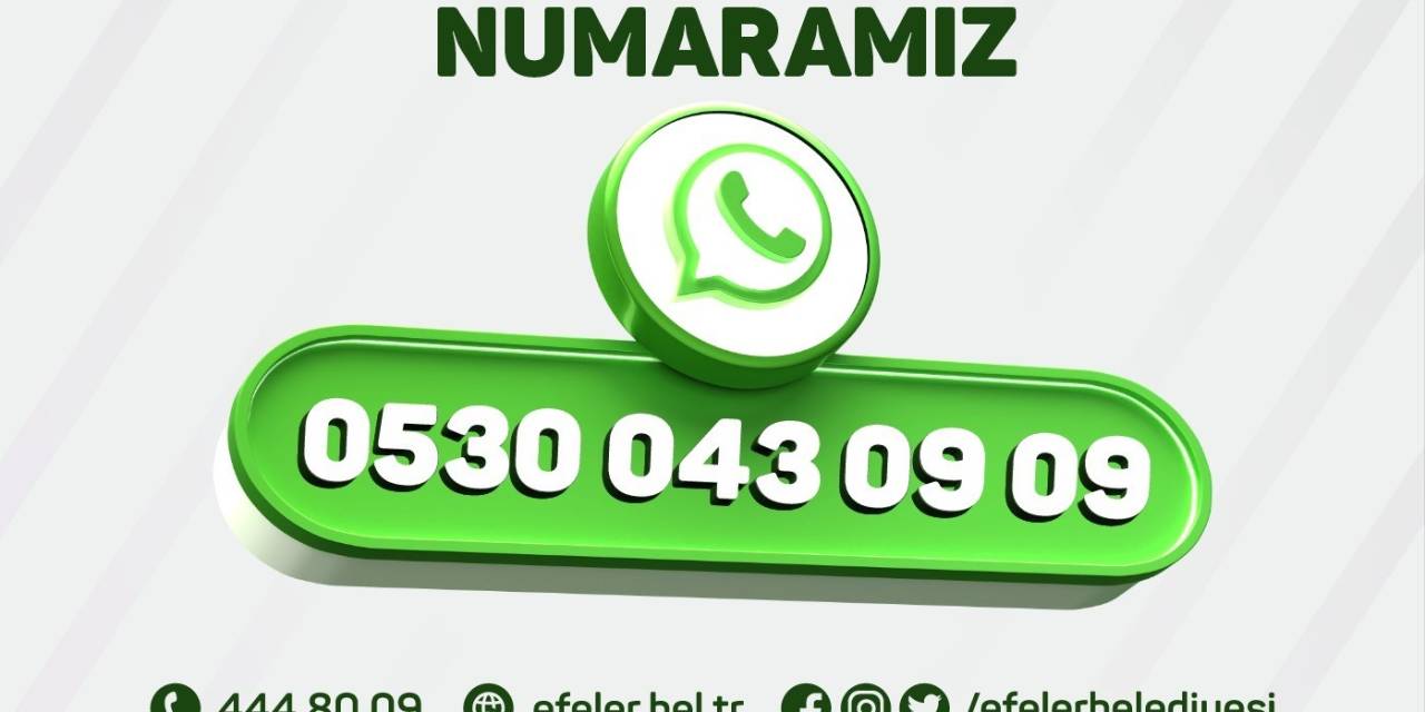 Efeler’in İhbar Hattı Güncellendi