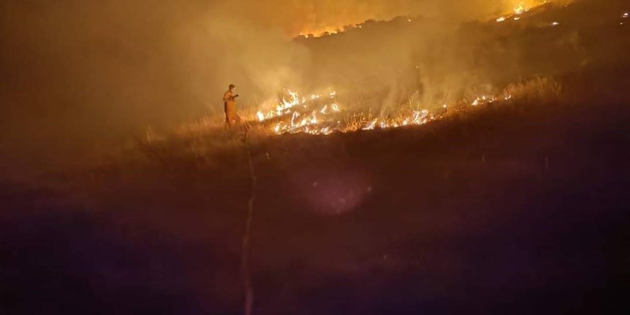 Arazi Yangını Zamanında Müdahaleyle Ormanlık Alan Sıçramadan Söndürüldü