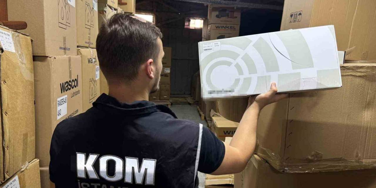 İstanbul’da 2 İlçede 500 Milyon Liralık Kaçak Oto Yedek Parçaları Ele Geçirildi