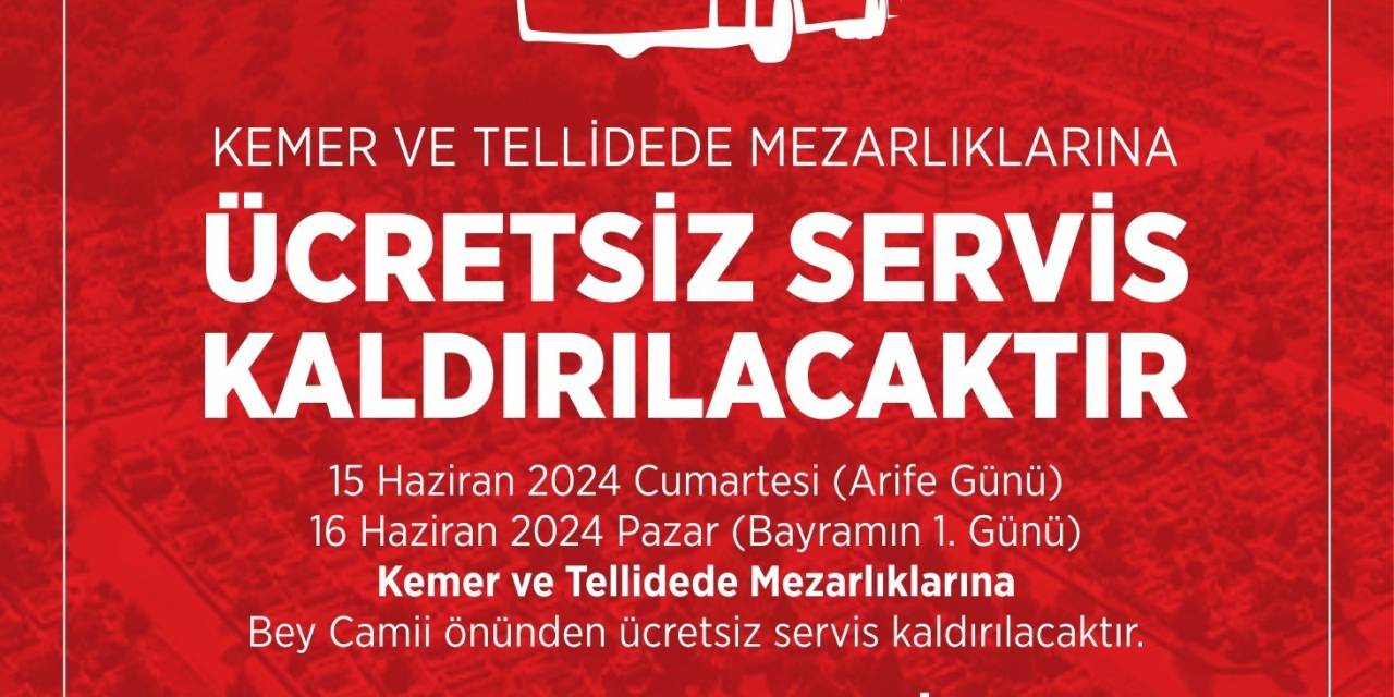Efeler Belediyesi’nden Mezarlık Ziyaretlerine Ücretsiz Ulaşım Desteği