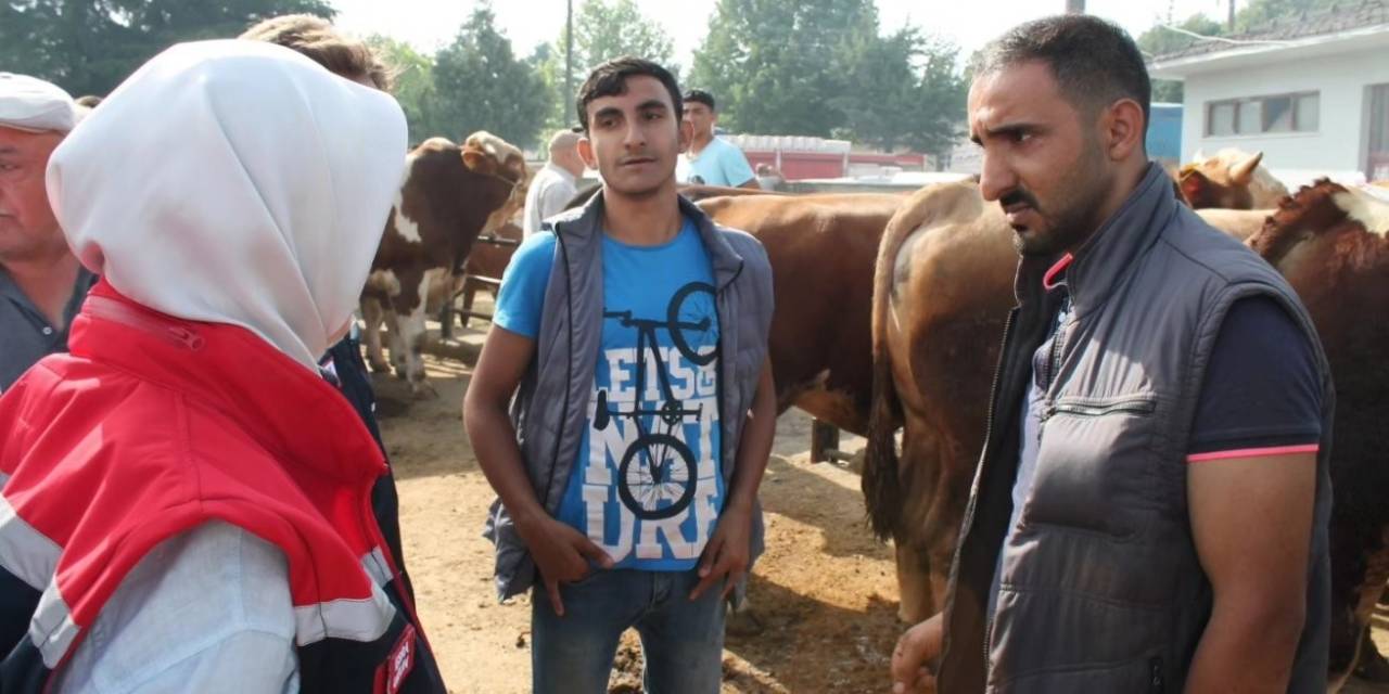 Kurban Bayramı Öncesi Hayvan Satış Yerinde Denetim Yapıldı