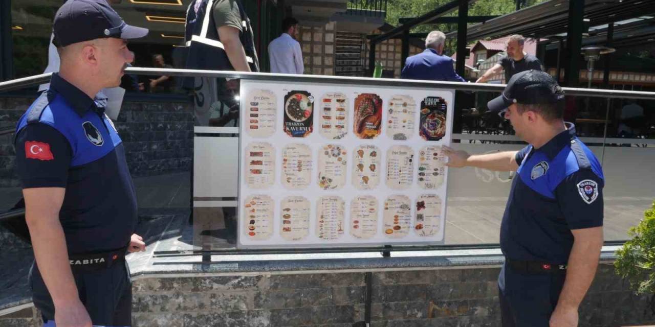 Zabıta Ekiplerinden Uzungöl’deki İşletmelere Fiyat Denetimi