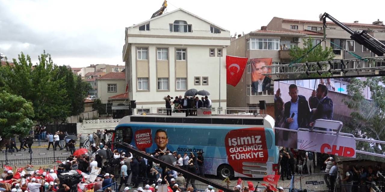 Tekirdağ’da Dolu Yağışı Chp Mitingini Vurdu