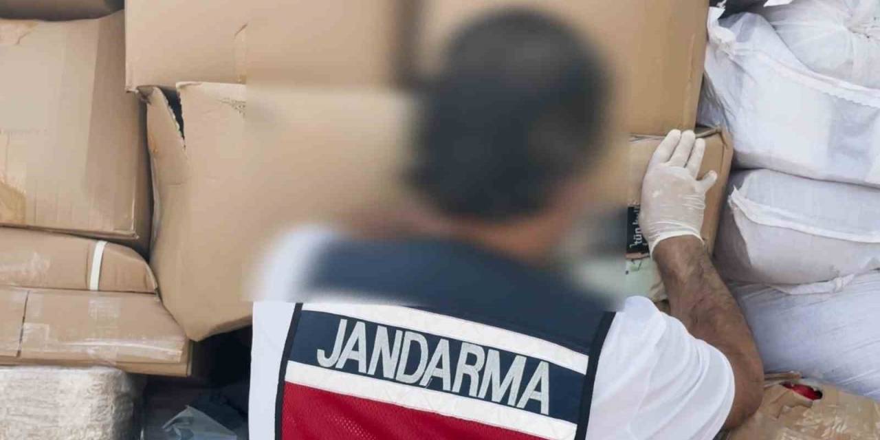 Jandarmanın Operasyonunda 6 Ton 750 Kilo Kaçak Tütün Ele Geçirildi
