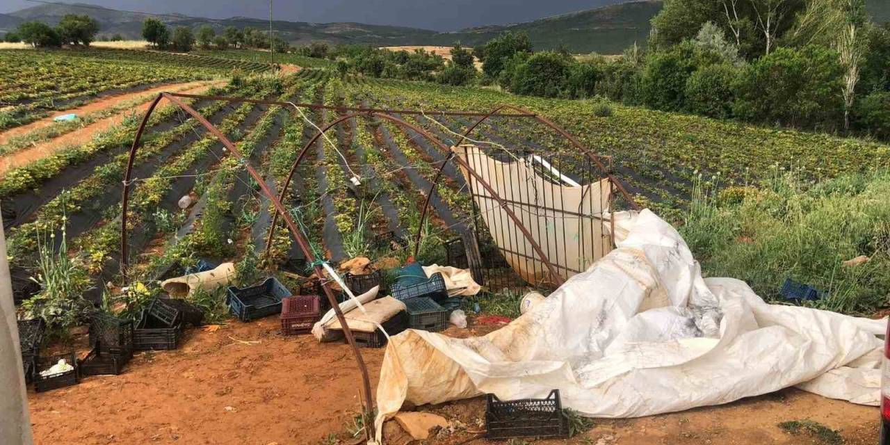 Hüyük’te Şiddetli Fırtına Etkili Oldu