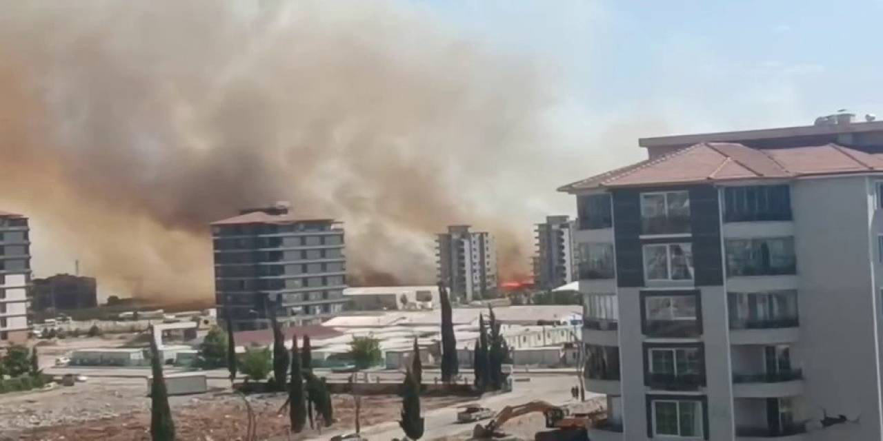 Anız Yangını Korku Ve Paniğe Neden Oldu