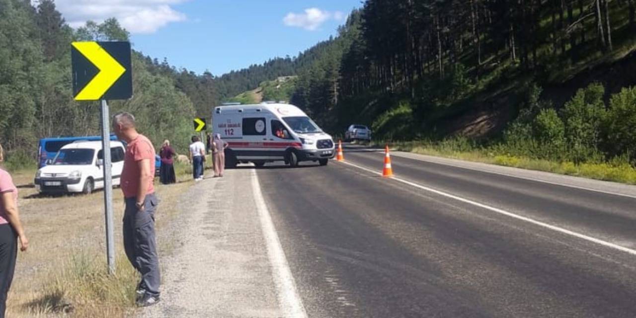 Kontrolden Çıkan Hafif Ticari Araç Uçurumdan Uçtu: 1 Yaralı