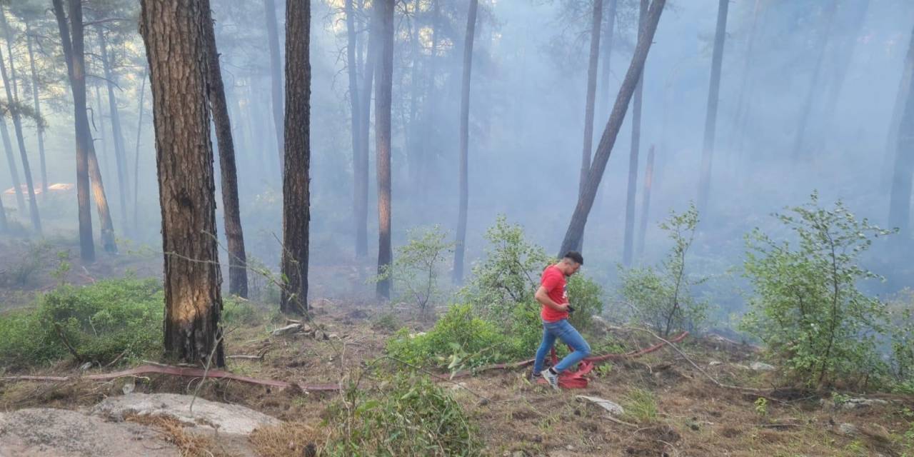 Burdur’da Çıkan Orman Yangınında 10 Dekar Alan Yandı