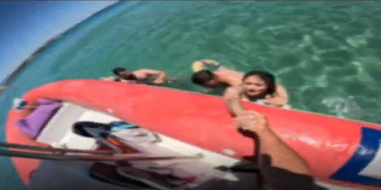 Boğulma Tehlikesi Geçiren Kadının O Anları Kaydedildi