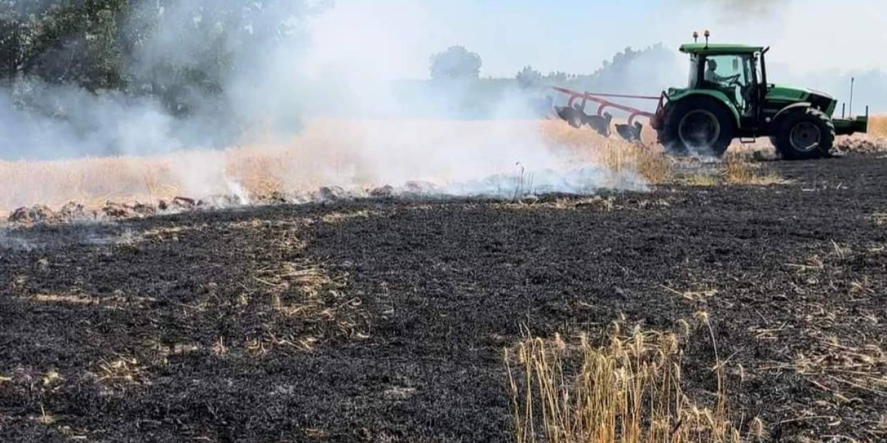 Lüleburgaz’da Tarla Yangını Korkuttu