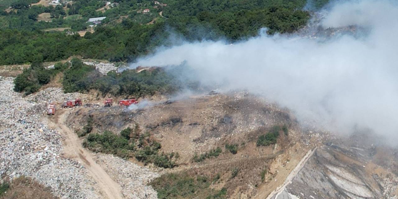 Yalova’da Katı Atık Depolama Sahasında Yangını