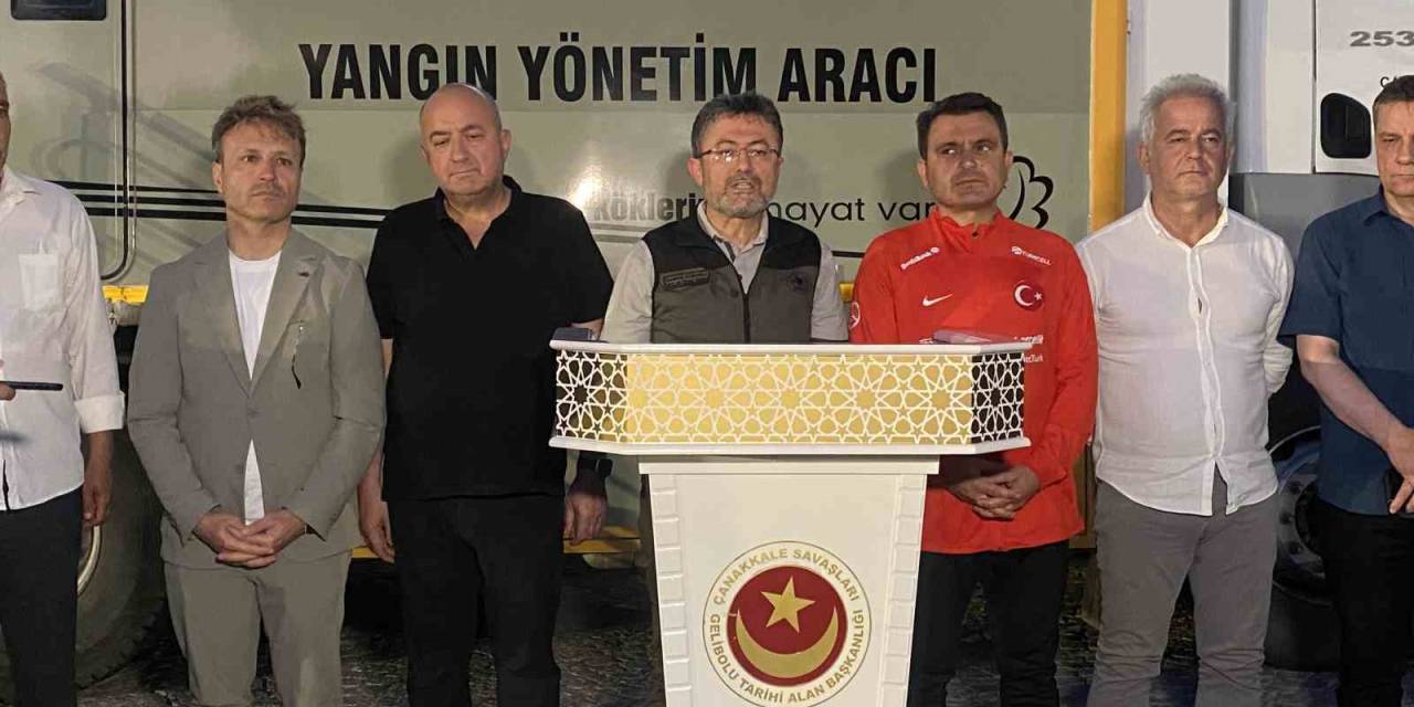 Tarım Ve Orman Bakanı Yumaklı: "300 Hektar Alanın Etkilenmesi Söz Konusu"